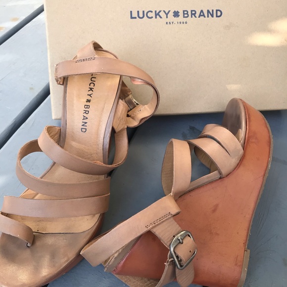 Lucky brand wedge shoes - Picture 1 of 1